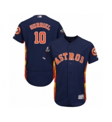 Men's Houston Astros #10 Yuli Gurriel Navy Blue Alternate Flex Base Authentic Collection 2019 World Series Bound Baseball Jersey
