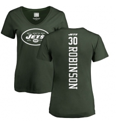 NFL Women's Nike New York Jets #30 Rashard Robinson Green Backer T-Shirt