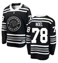 Youth Chicago Blackhawks #78 Nathan Noel Black 2019 Winter Classic Fanatics Branded Breakaway NHL Jersey