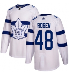 Men's Adidas Toronto Maple Leafs #48 Calle Rosen Authentic White 2018 Stadium Series NHL Jersey