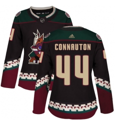 Women's Adidas Arizona Coyotes #44 Kevin Connauton Authentic Black Alternate NHL Jersey