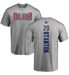 NHL Adidas Edmonton Oilers #20 Ryan Stanton Ash Backer T-Shirt