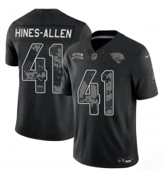 Men's Jacksonville Jaguars #41 Josh Hines-Allen Black F.U.S.E. 2026 Salute to Service Limited Football Stitched Jersey