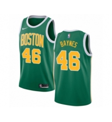 Men's Nike Boston Celtics #46 Aron Baynes Green Swingman Jersey - Earned Edition