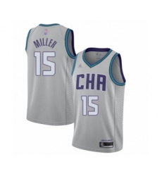 Youth Jordan Charlotte Hornets #15 Percy Miller Swingman Gray Basketball Jersey - 2019 20 City Edition