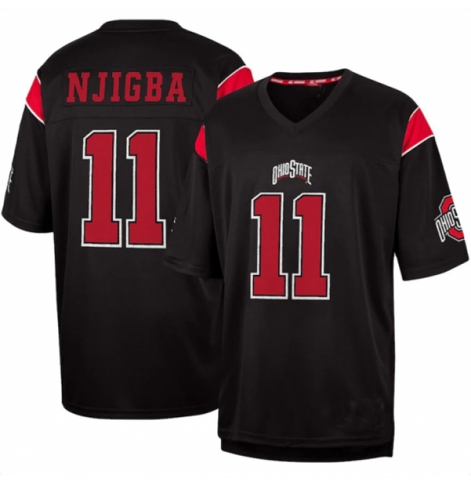 Men's Ohio State Buckeyes #11 Jaxon Smith Njigba Black Colosseum Fashion Stitched Jersey