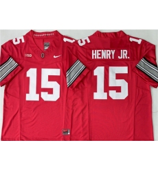 Men's Ohio State Buckeyes #15 Chris Henry Jr Red 2026 F.U.S.E. Limited Stitched Jersey