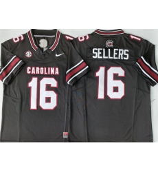 Men's South Carolina Fighting Gamecocks #16 LaNorris Sellers Black 2026 F.U.S.E. Stitched Jersey
