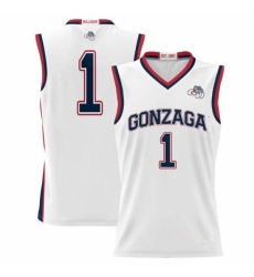 Men's Georgia Bulldogs #1 White Lightweight Basketball Jersey
