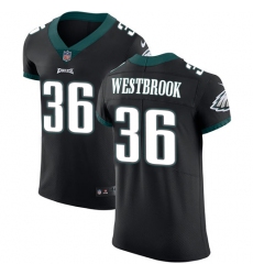 Men's Nike Philadelphia Eagles #36 Brian Westbrook Black Vapor Untouchable Elite Player NFL Jersey