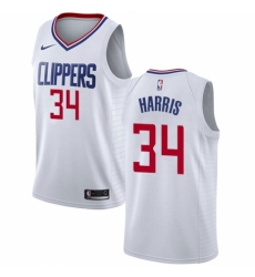 Youth Nike Los Angeles Clippers #34 Tobias Harris Swingman White NBA Jersey - Association Edition
