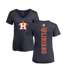 MLB Women's Nike Houston Astros #53 Ken Giles Navy Blue Name & Number T-Shirt
