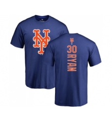 MLB Nike New York Mets #30 Nolan Ryan Royal Blue Backer T-Shirt