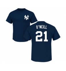 MLB Nike New York Yankees #21 Paul O'Neill Navy Blue Name & Number T-Shirt