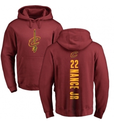 NBA Nike Cleveland Cavaliers #22 Larry Nance Jr. Maroon Backer Pullover Hoodie