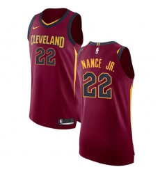 Youth Nike Cleveland Cavaliers #22 Larry Nance Jr. Authentic Maroon NBA Jersey - Icon Edition
