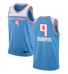 Men's Nike Sacramento Kings #9 Iman Shumpert Swingman Blue NBA Jersey - 2018 19 City Edition