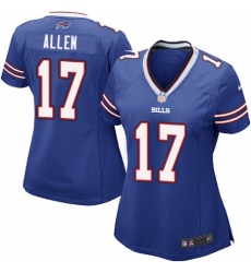 Women's Nike Buffalo Bills #17 Josh Allen Game Royal Blue Team Color NFL Jersey