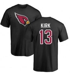 NFL Nike Arizona Cardinals #13 Christian Kirk Black Name & Number Logo T-Shirt