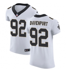 Nike New Orleans Saints #92 Marcus Davenport White Men's Stitched NFL Vapor Untouchable Elite Jersey