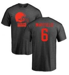NFL Nike Cleveland Browns #6 Baker Mayfield Ash One Color T-Shirt