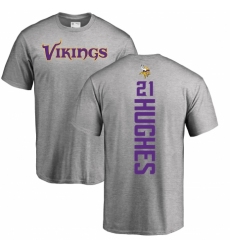NFL Nike Minnesota Vikings #21 Mike Hughes Ash Backer T-Shirt