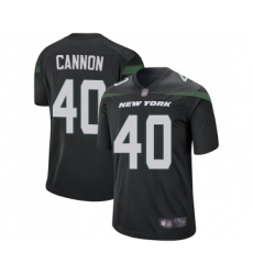 Men's New York Jets #40 Trenton Cannon Game Black Alternate Football Jersey