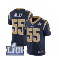 Youth Nike Los Angeles Rams #55 Brian Allen Navy Blue Team Color Vapor Untouchable Limited Player Super Bowl LIII Bound NFL Jersey