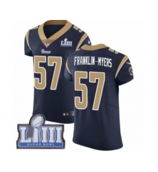 Men's Nike Los Angeles Rams #57 John Franklin-Myers Navy Blue Team Color Vapor Untouchable Elite Player Super Bowl LIII Bound NFL Jersey