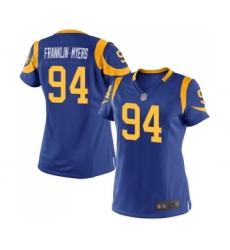 Women's Los Angeles Rams #94 John Franklin-Myers Game Royal Blue Alternate Football Jersey