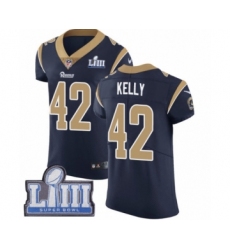 Men's Nike Los Angeles Rams #42 John Kelly Navy Blue Team Color Vapor Untouchable Elite Player Super Bowl LIII Bound NFL Jersey
