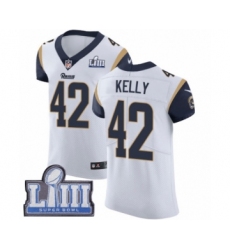 Men's Nike Los Angeles Rams #42 John Kelly White Vapor Untouchable Elite Player Super Bowl LIII Bound NFL Jersey