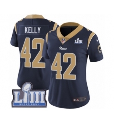 Women's Nike Los Angeles Rams #42 John Kelly Navy Blue Team Color Vapor Untouchable Limited Player Super Bowl LIII Bound NFL Jersey