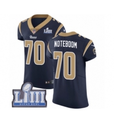 Men's Nike Los Angeles Rams #70 Joseph Noteboom Navy Blue Team Color Vapor Untouchable Elite Player Super Bowl LIII Bound NFL Jersey