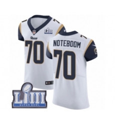 Men's Nike Los Angeles Rams #70 Joseph Noteboom White Vapor Untouchable Elite Player Super Bowl LIII Bound NFL Jersey