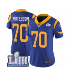 Women's Nike Los Angeles Rams #70 Joseph Noteboom Royal Blue Alternate Vapor Untouchable Limited Player Super Bowl LIII Bound NFL Jersey