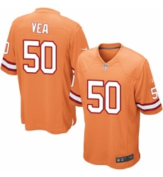 Youth Nike Tampa Bay Buccaneers #50 Vita Vea Elite Orange Glaze Alternate NFL Jersey