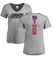 NFL Women's Nike New York Giants #9 Riley Dixon Ash Backer T-Shirt