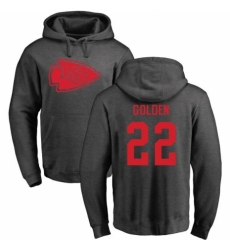 NFL Nike Kansas City Chiefs #22 Robert Golden Ash One Color Pullover Hoodie