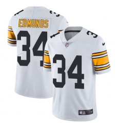 Men's Nike Pittsburgh Steelers #34 Terrell Edmunds White Vapor Untouchable Limited Player NFL Jersey