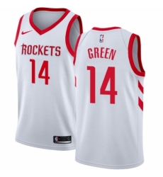 Men's Nike Houston Rockets #14 Gerald Green Authentic White NBA Jersey - Association Edition