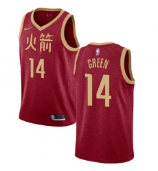 Men's Nike Houston Rockets #14 Gerald Green Swingman Red NBA Jersey - 2018 19 City Edition