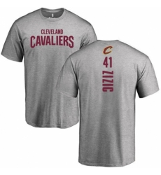 NBA Nike Cleveland Cavaliers #41 Ante Zizic Ash Backer T-Shirt