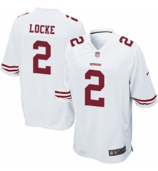 Men's Nike San Francisco 49ers #2 Jeff Locke Game White NFL Jersey