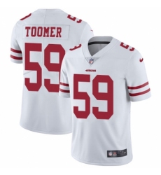 Youth Nike San Francisco 49ers #59 Korey Toomer White Vapor Untouchable Elite Player NFL Jersey