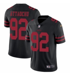 Youth Nike San Francisco 49ers #92 Jeremiah Attaochu Black Vapor Untouchable Limited Player NFL Jersey