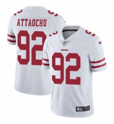 Youth Nike San Francisco 49ers #92 Jeremiah Attaochu White Vapor Untouchable Elite Player NFL Jersey