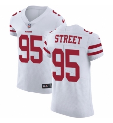 Men's Nike San Francisco 49ers #95 Kentavius Street White Vapor Untouchable Elite Player NFL Jersey