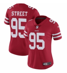 Women's Nike San Francisco 49ers #95 Kentavius Street Red Team Color Vapor Untouchable Elite Player NFL Jersey