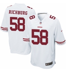 Men's Nike San Francisco 49ers #58 Weston Richburg Game White NFL Jersey